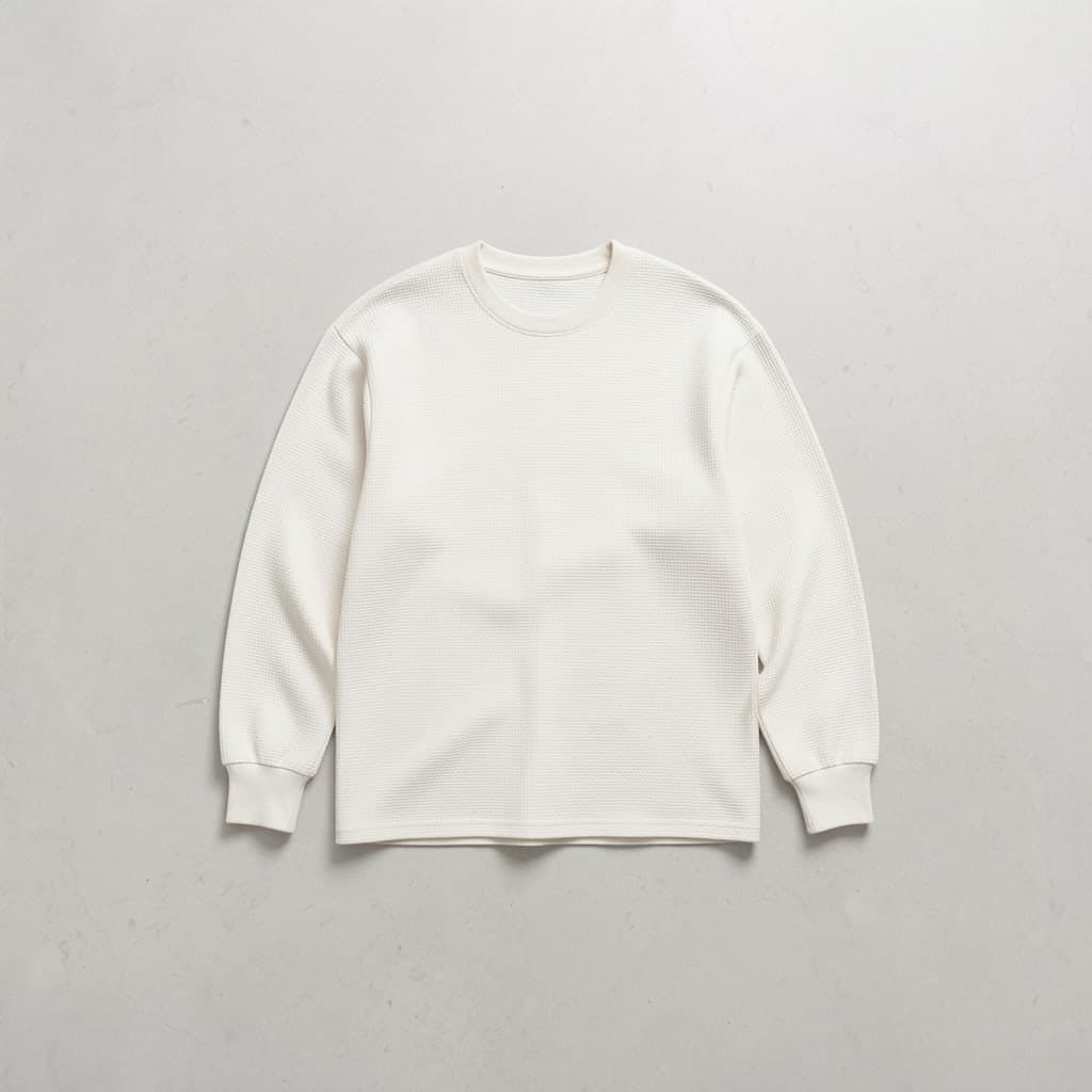 Long Sleeve Waffle Tee - View 1