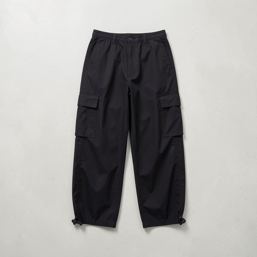 Wide-Leg Cargo Pants - View 1